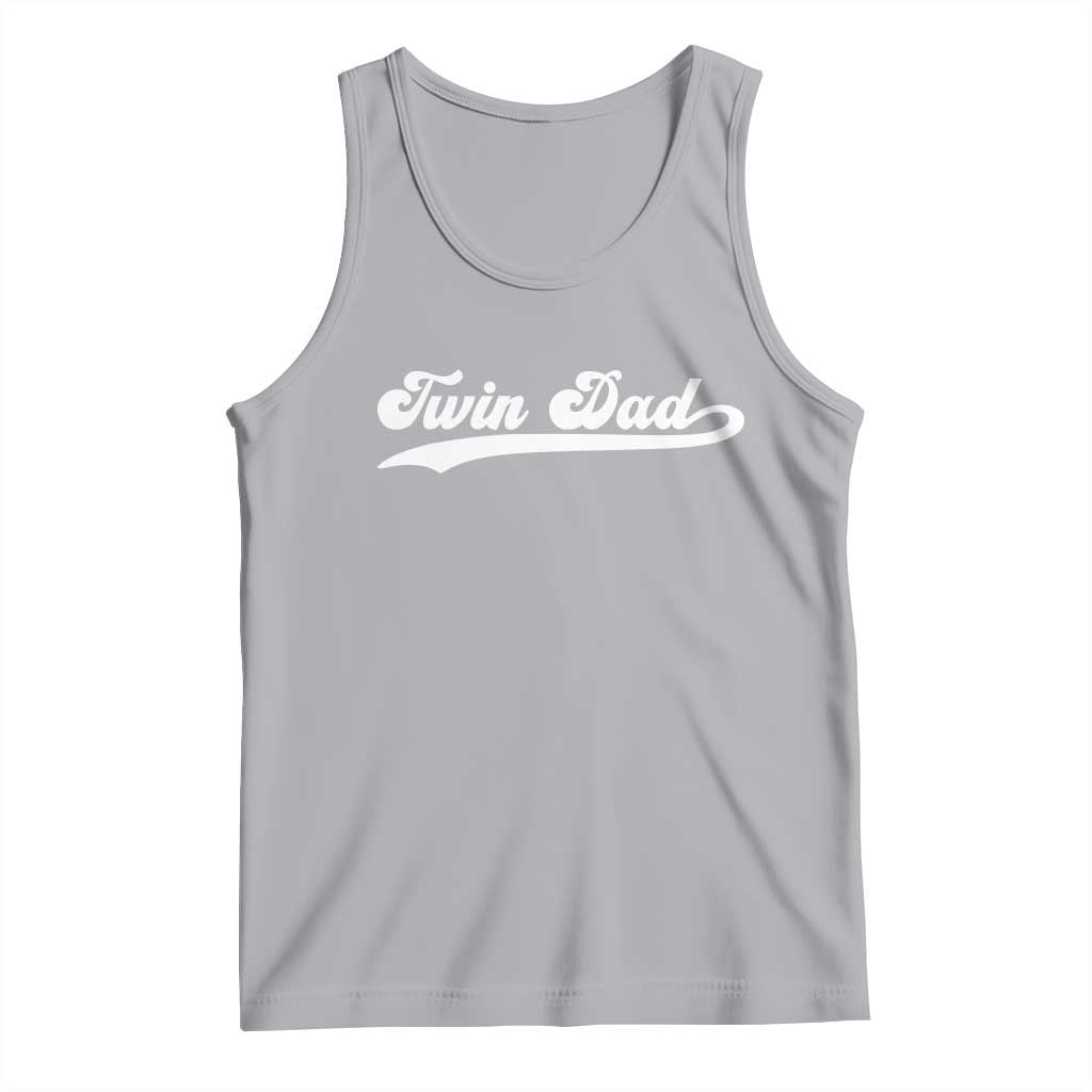 Twin Dad Tank Top Vintage Retro Style Fathers Day Presents - Wonder Print Shop