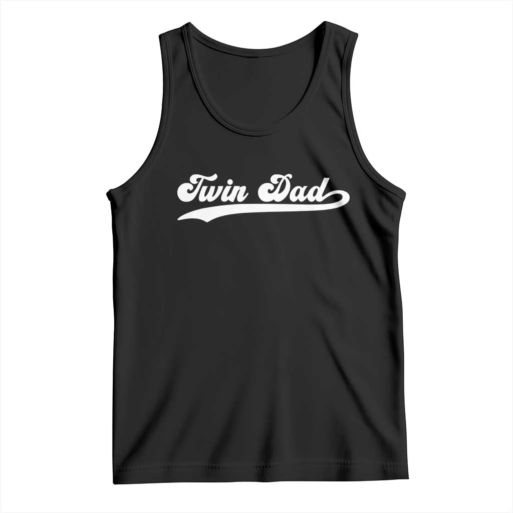 Twin Dad Tank Top Vintage Retro Style Fathers Day Presents - Wonder Print Shop