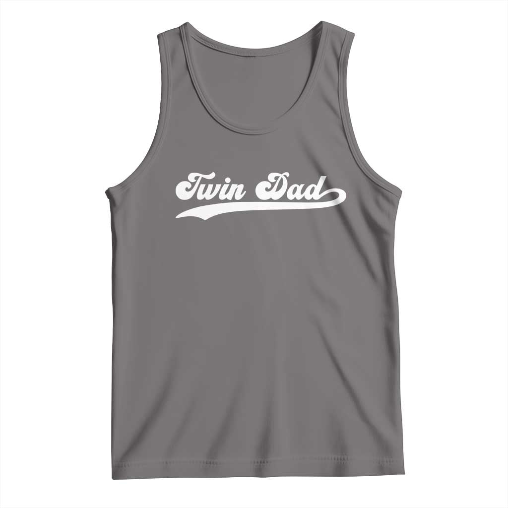 Twin Dad Tank Top Vintage Retro Style Fathers Day Presents - Wonder Print Shop