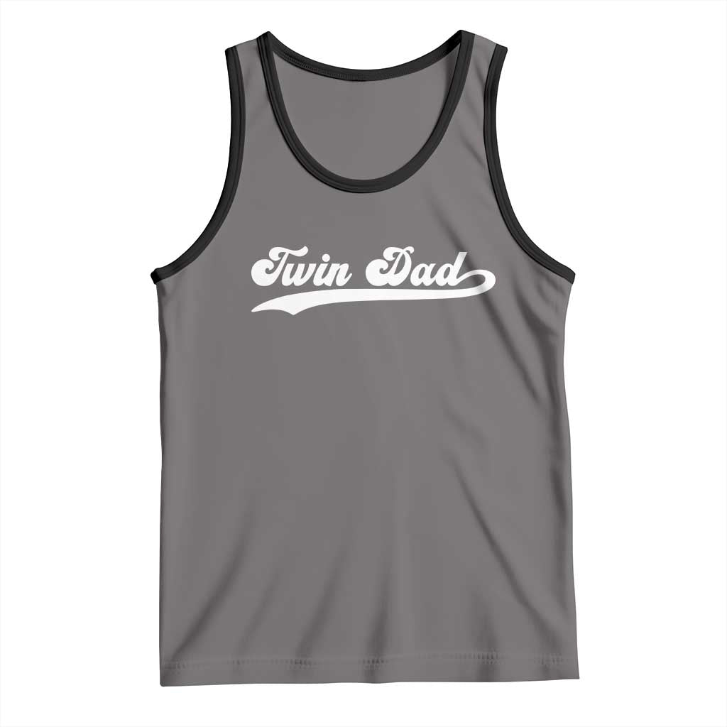 Twin Dad Tank Top Vintage Retro Style Fathers Day Presents - Wonder Print Shop