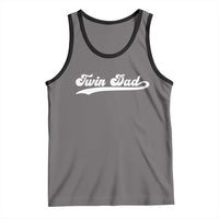 Twin Dad Tank Top Vintage Retro Style Fathers Day Presents - Wonder Print Shop