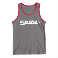 Twin Dad Tank Top Vintage Retro Style Fathers Day Presents - Wonder Print Shop