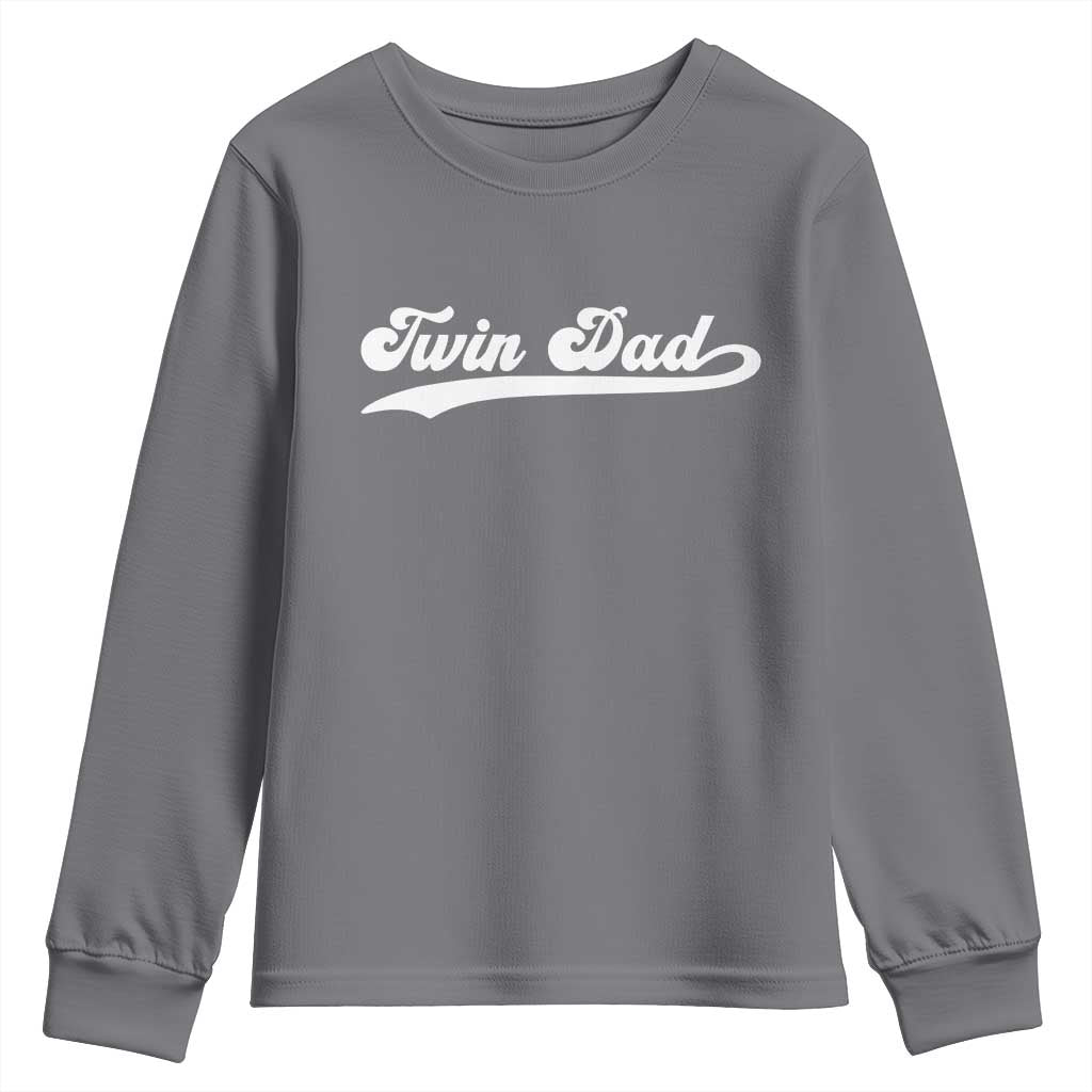 Twin Dad Youth Sweatshirt Vintage Retro Style Fathers Day Presents - Wonder Print Shop