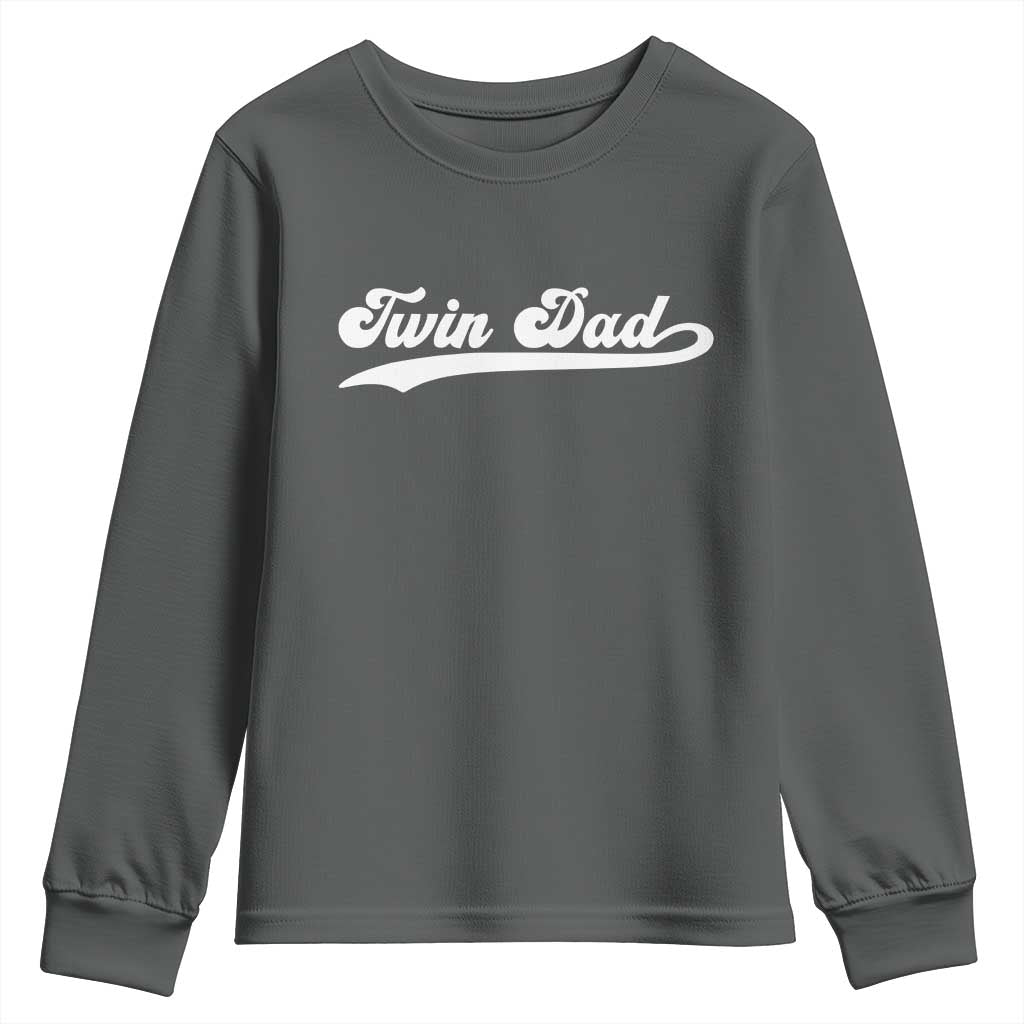 Twin Dad Youth Sweatshirt Vintage Retro Style Fathers Day Presents - Wonder Print Shop