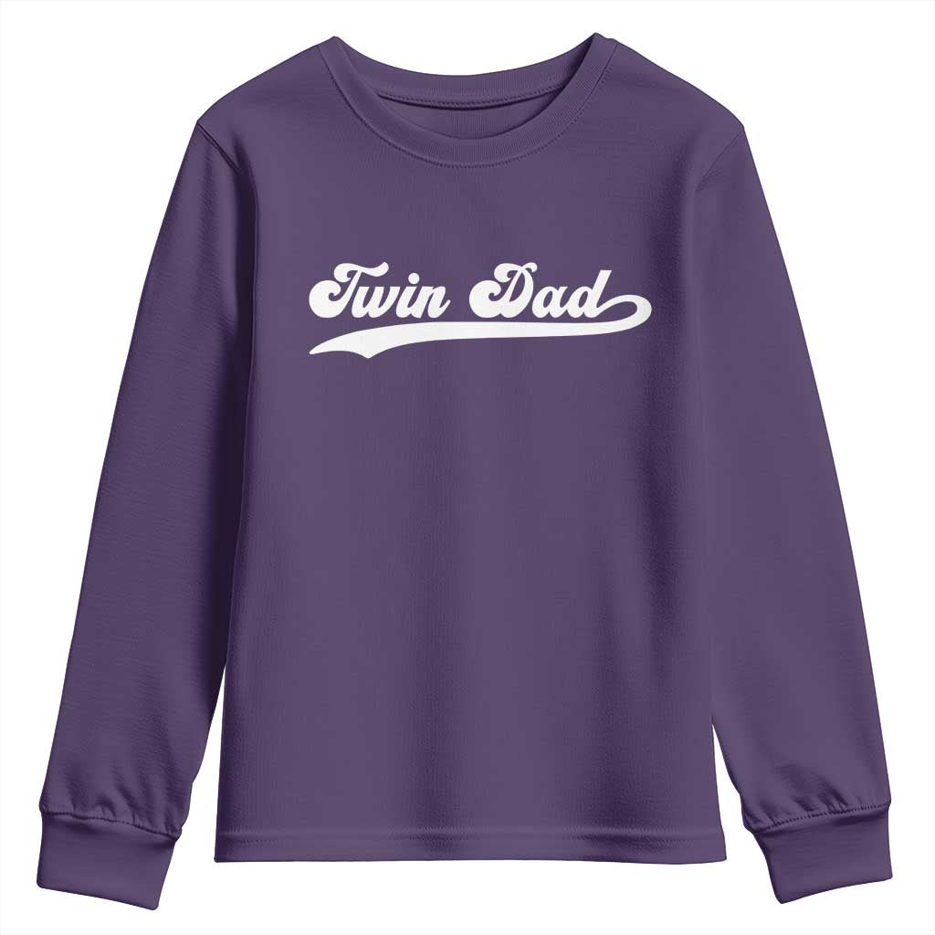 Twin Dad Youth Sweatshirt Vintage Retro Style Fathers Day Presents - Wonder Print Shop