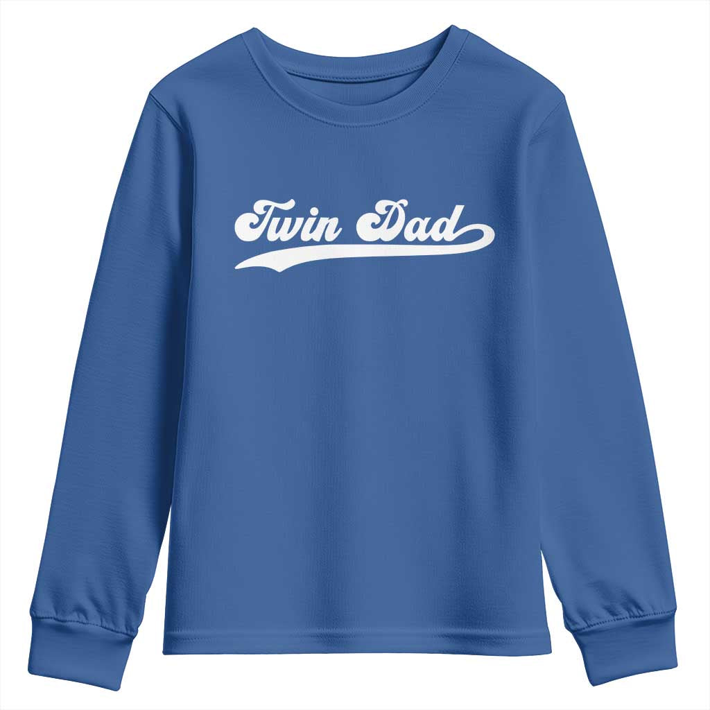 Twin Dad Youth Sweatshirt Vintage Retro Style Fathers Day Presents - Wonder Print Shop