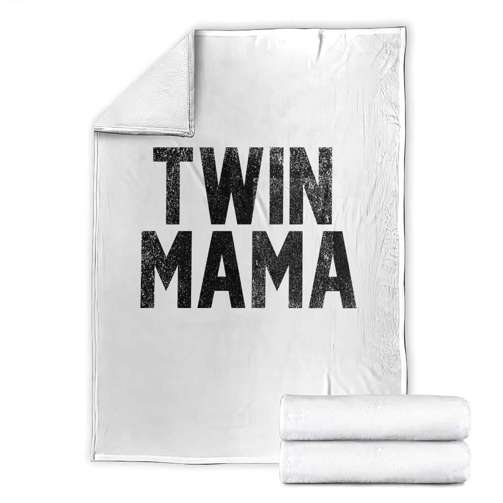 Twin Mama Throw Blanket Pregnancy Announcement New Mom Mothers Day Gift