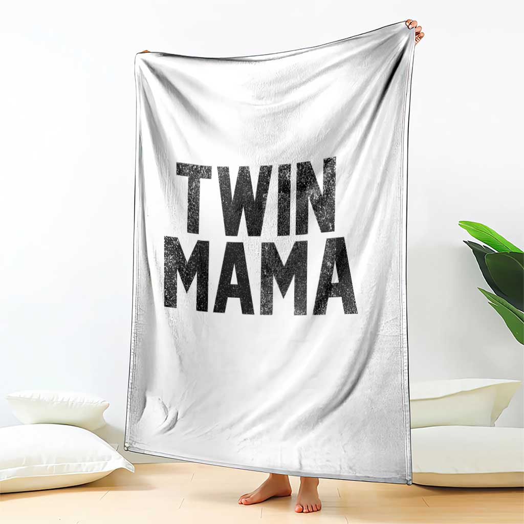 Twin Mama Throw Blanket Pregnancy Announcement New Mom Mothers Day Gift