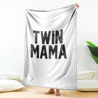 Twin Mama Throw Blanket Pregnancy Announcement New Mom Mothers Day Gift