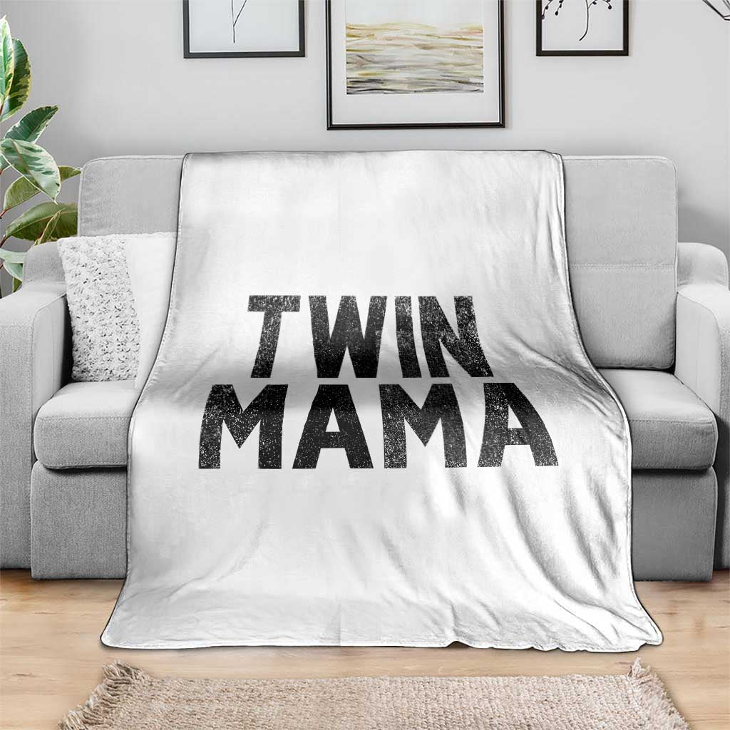 Twin Mama Throw Blanket Pregnancy Announcement New Mom Mothers Day Gift