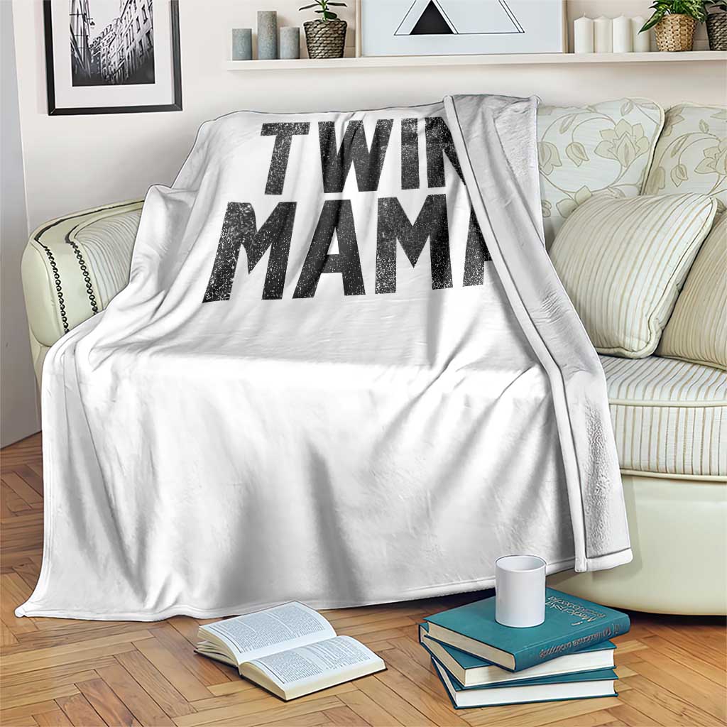 Twin Mama Throw Blanket Pregnancy Announcement New Mom Mothers Day Gift