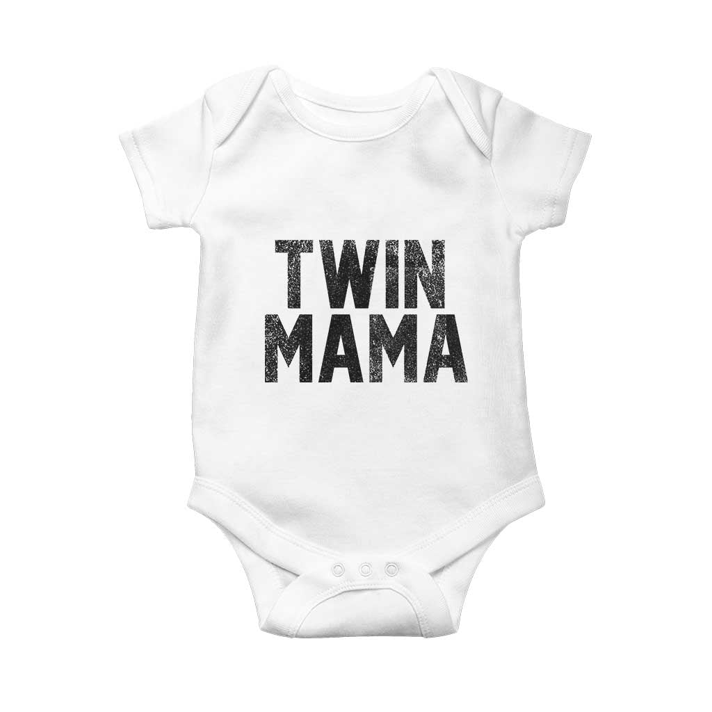 Twin Mama Baby Onesie Pregnancy Announcement New Mom Mothers Day Gift