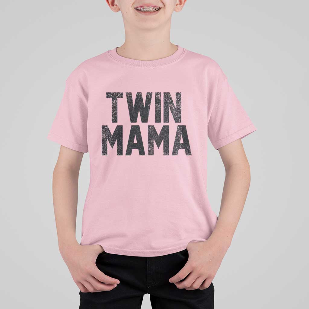 Twin Mama T Shirt For Kid Pregnancy Announcement New Mom Mothers Day Gift