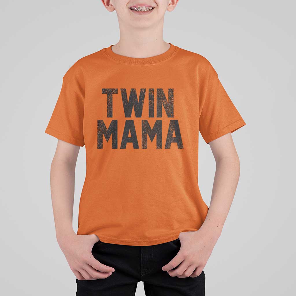 Twin Mama T Shirt For Kid Pregnancy Announcement New Mom Mothers Day Gift