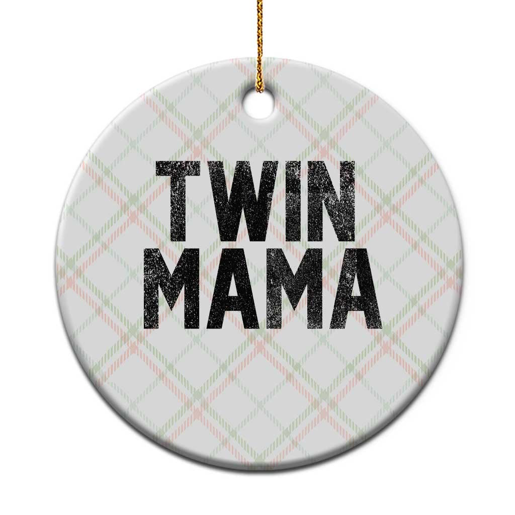 Twin Mama Ceramic Ornament Pregnancy Announcement New Mom Mothers Day Gift