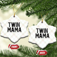 Twin Mama Ceramic Ornament Pregnancy Announcement New Mom Mothers Day Gift