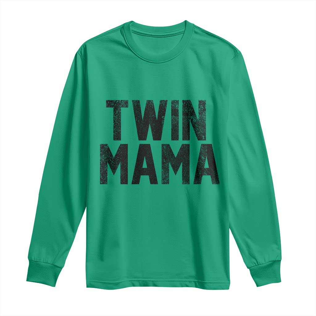 Twin Mama Long Sleeve Shirt Pregnancy Announcement New Mom Mothers Day Gift