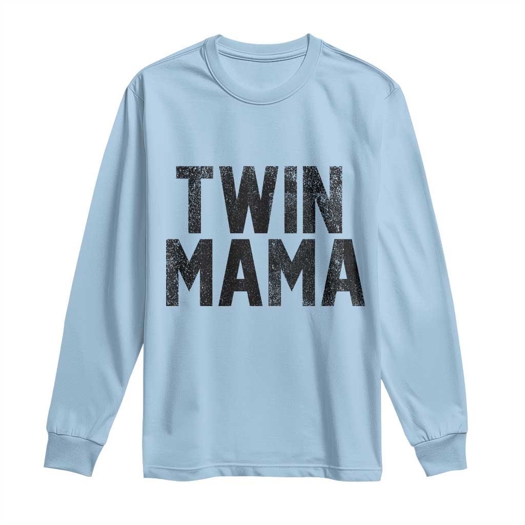 Twin Mama Long Sleeve Shirt Pregnancy Announcement New Mom Mothers Day Gift