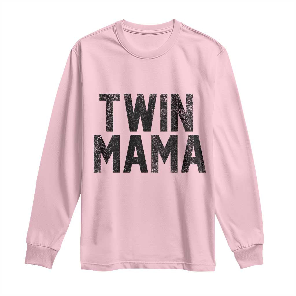 Twin Mama Long Sleeve Shirt Pregnancy Announcement New Mom Mothers Day Gift