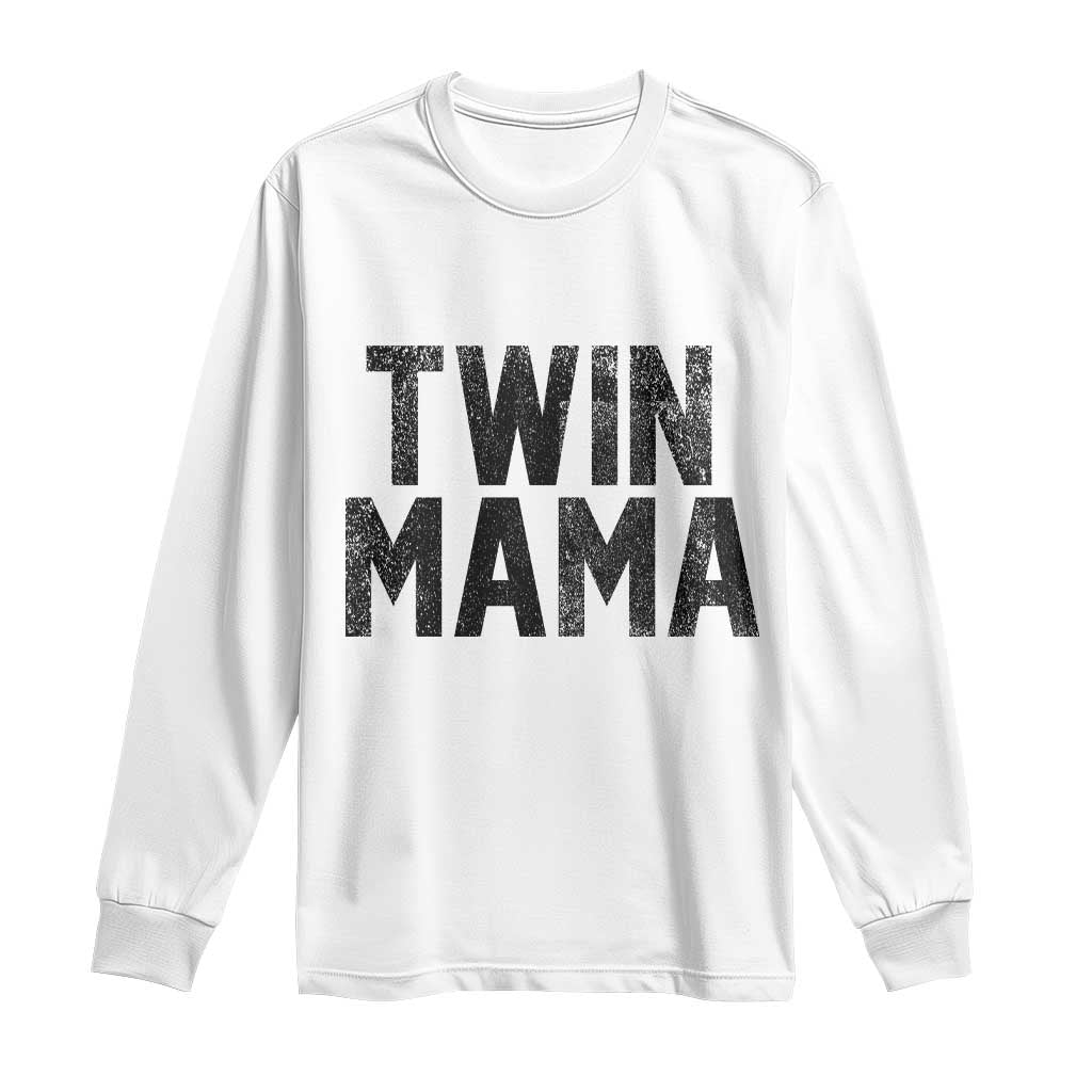 Twin Mama Long Sleeve Shirt Pregnancy Announcement New Mom Mothers Day Gift