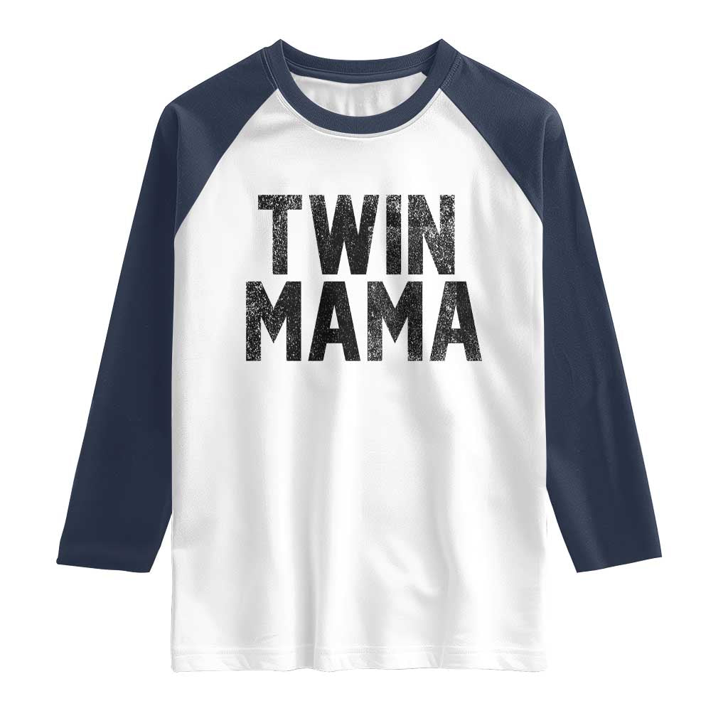Twin Mama Raglan Shirt Pregnancy Announcement New Mom Mothers Day Gift