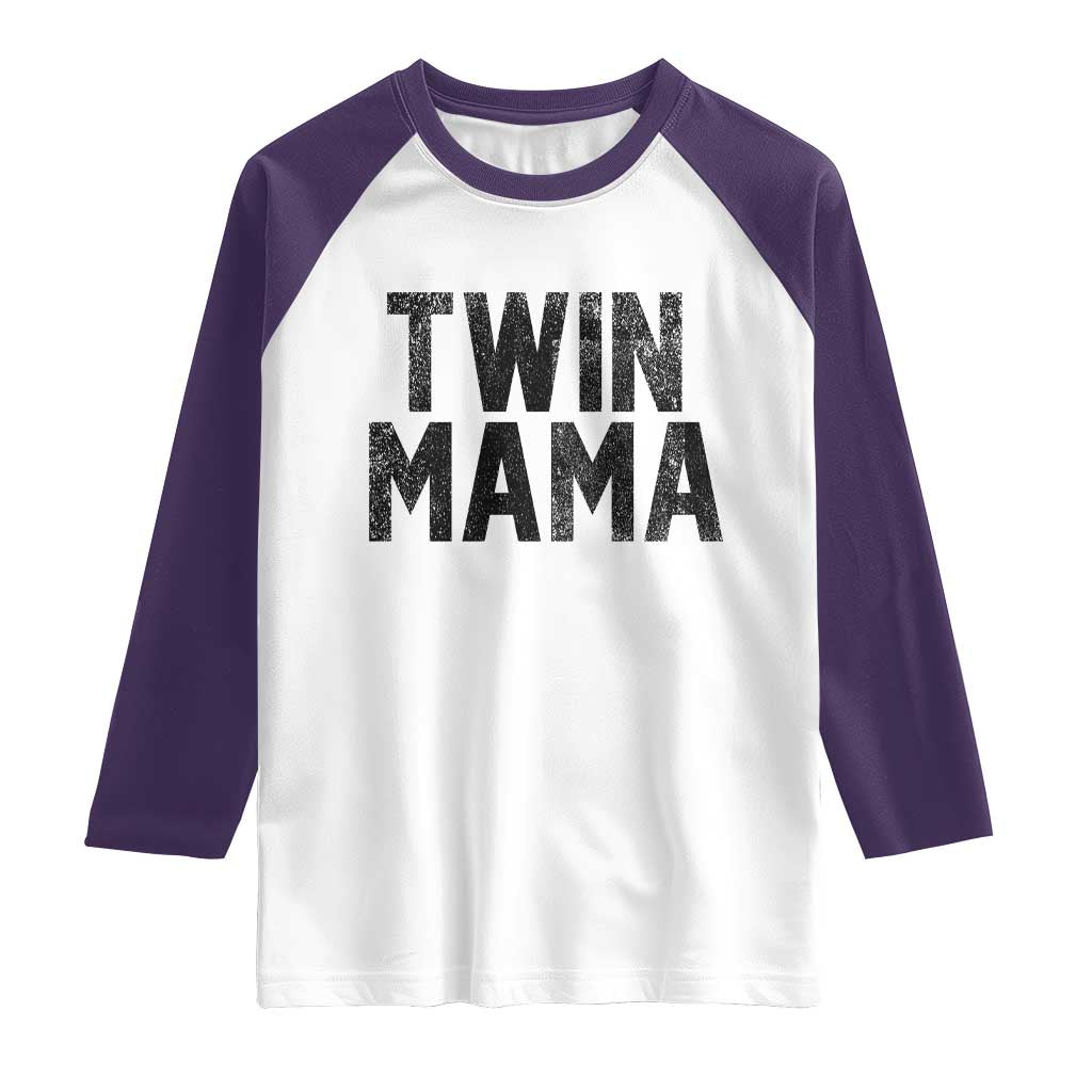 Twin Mama Raglan Shirt Pregnancy Announcement New Mom Mothers Day Gift
