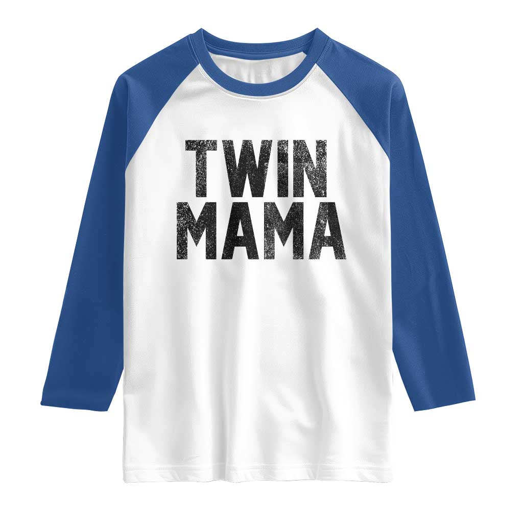 Twin Mama Raglan Shirt Pregnancy Announcement New Mom Mothers Day Gift