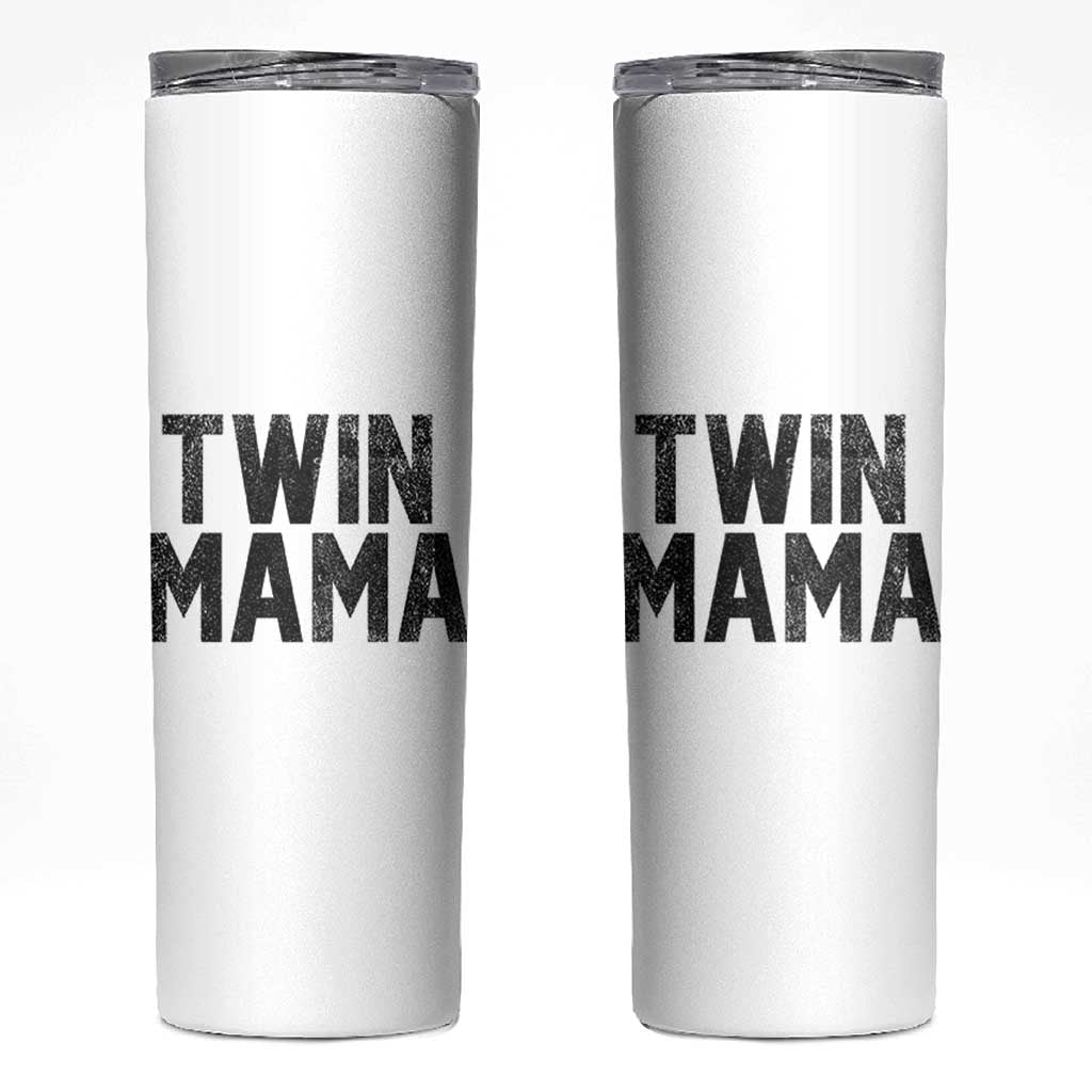 Twin Mama Skinny Tumbler Pregnancy Announcement New Mom Mothers Day Gift