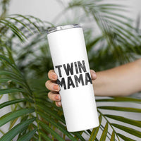 Twin Mama Skinny Tumbler Pregnancy Announcement New Mom Mothers Day Gift