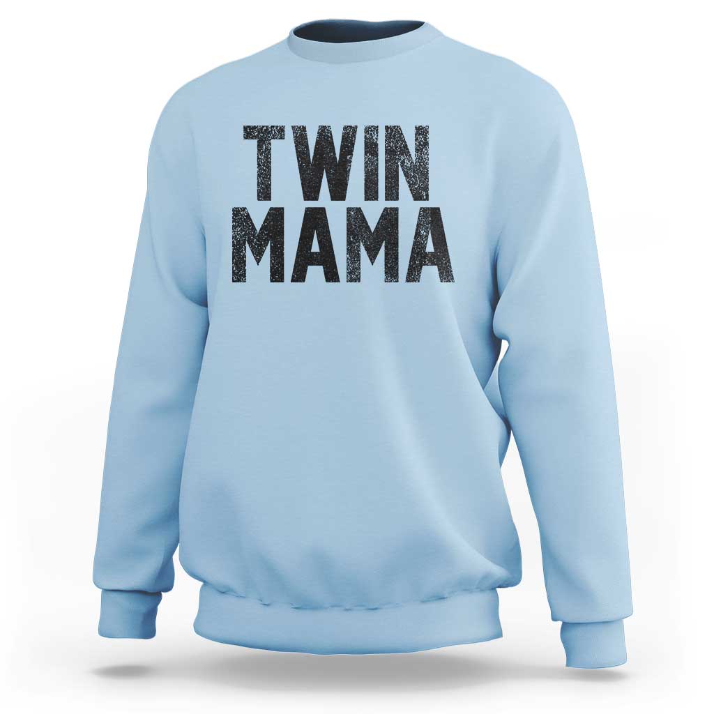 Twin Mama Sweatshirt Pregnancy Announcement New Mom Mothers Day Gift