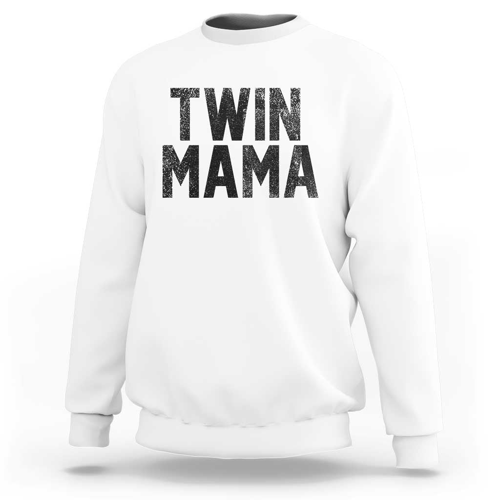 Twin Mama Sweatshirt Pregnancy Announcement New Mom Mothers Day Gift