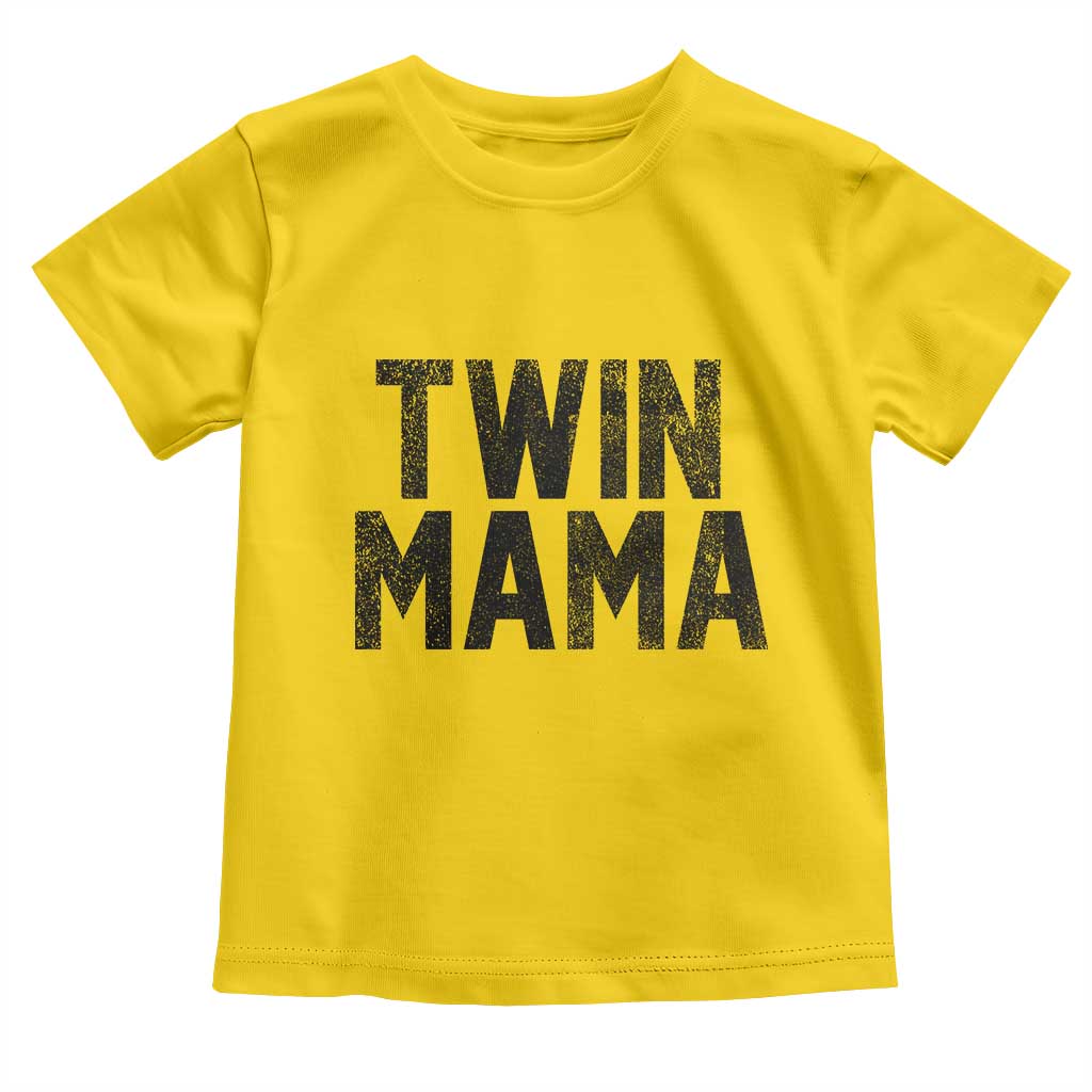Twin Mama Toddler T Shirt Pregnancy Announcement New Mom Mothers Day Gift