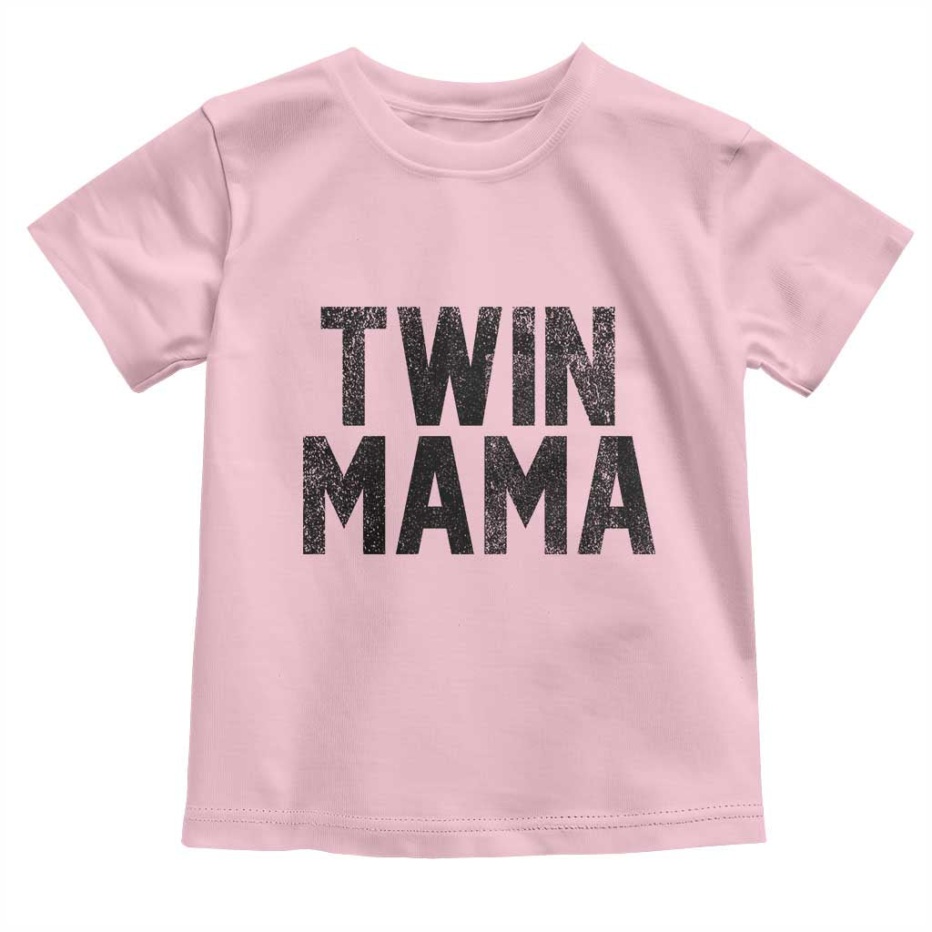 Twin Mama Toddler T Shirt Pregnancy Announcement New Mom Mothers Day Gift