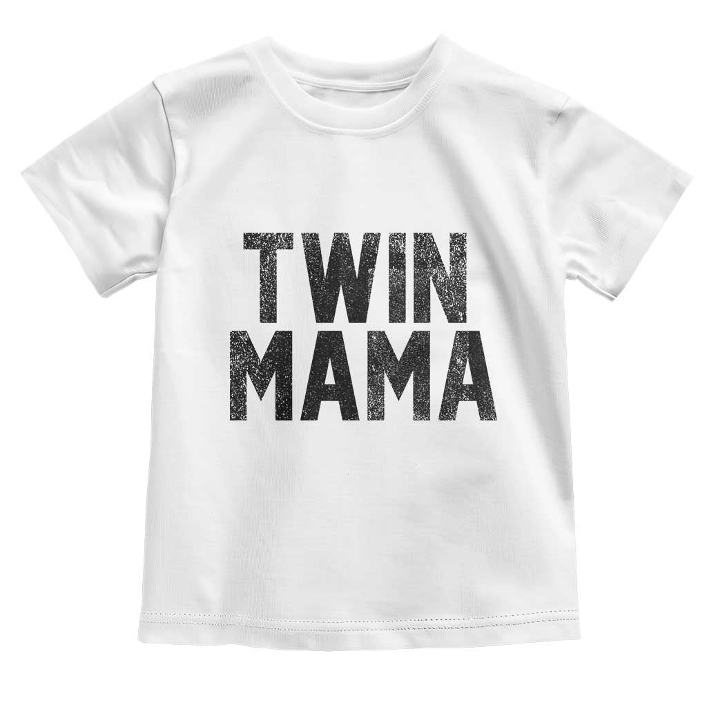 Twin Mama Toddler T Shirt Pregnancy Announcement New Mom Mothers Day Gift