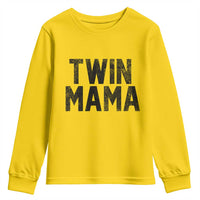 Twin Mama Youth Sweatshirt Pregnancy Announcement New Mom Mothers Day Gift