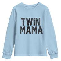 Twin Mama Youth Sweatshirt Pregnancy Announcement New Mom Mothers Day Gift