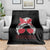 Georgia Lovers Throw Blanket Bulldogs Game Day Messy Bun - Wonder Print Shop
