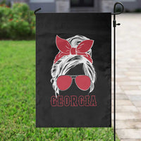 Georgia Lovers Garden Flag Bulldogs Game Day Messy Bun - Wonder Print Shop