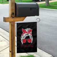 Georgia Lovers Garden Flag Bulldogs Game Day Messy Bun - Wonder Print Shop