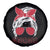 Georgia Lovers Spare Tire Cover Bulldogs Game Day Messy Bun - Wonder Print Shop