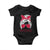 Georgia Lovers Baby Onesie Bulldogs Game Day Messy Bun - Wonder Print Shop