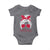 Georgia Lovers Baby Onesie Bulldogs Game Day Messy Bun - Wonder Print Shop