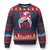 Georgia Lovers Ugly Christmas Sweater Bulldogs Game Day Messy Bun - Wonder Print Shop