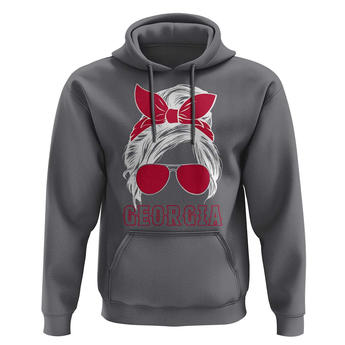 Georgia Lovers Hoodie Bulldogs Game Day Messy Bun - Wonder Print Shop