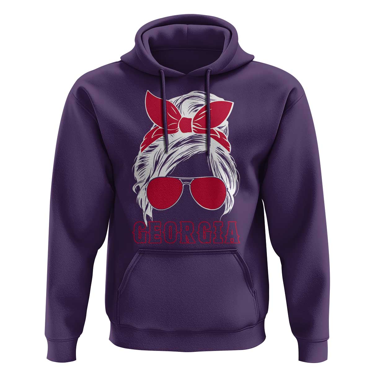 Georgia Lovers Hoodie Bulldogs Game Day Messy Bun - Wonder Print Shop