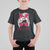 Georgia Lovers T Shirt For Kid Bulldogs Game Day Messy Bun - Wonder Print Shop