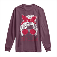 Georgia Lovers Long Sleeve Shirt Bulldogs Game Day Messy Bun - Wonder Print Shop