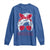 Georgia Lovers Long Sleeve Shirt Bulldogs Game Day Messy Bun - Wonder Print Shop