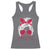 Georgia Lovers Racerback Tank Top Bulldogs Game Day Messy Bun - Wonder Print Shop