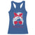 Georgia Lovers Racerback Tank Top Bulldogs Game Day Messy Bun - Wonder Print Shop